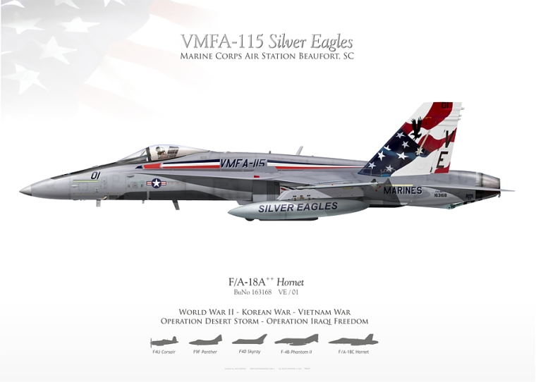 F/A-18A VMFA-115 "Silver Eagles" JP-4605