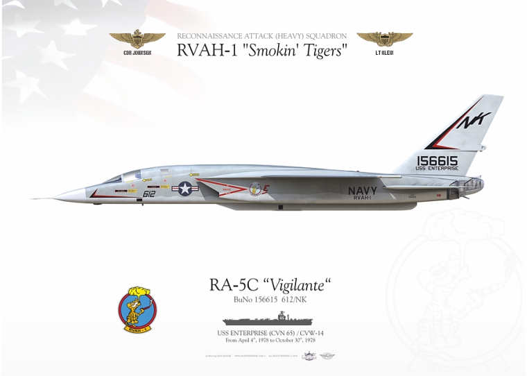 RA-5C "Vigilante" RVAH-1 "Smokin' tigers" MB-97