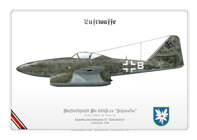 Me 262A “Schwalbe” “Weiss B” Edelweiss IK-242