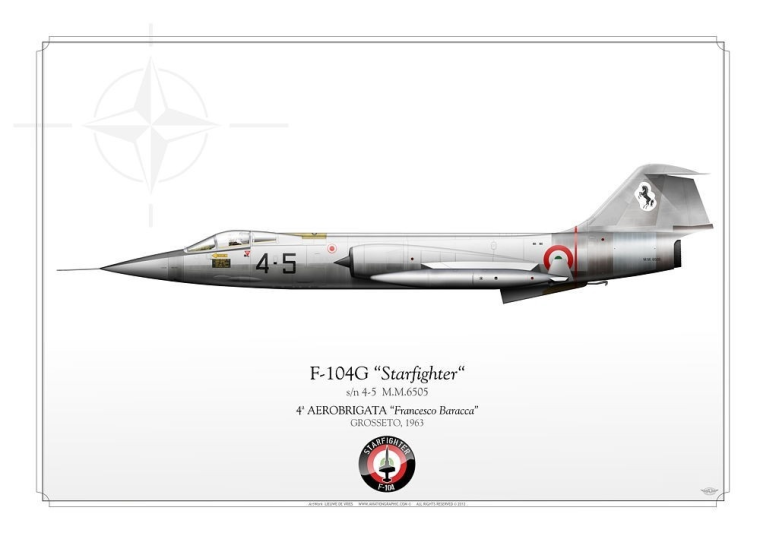 F-104G "Starfighter" 4-5 4ª Aerobrigata LW-142