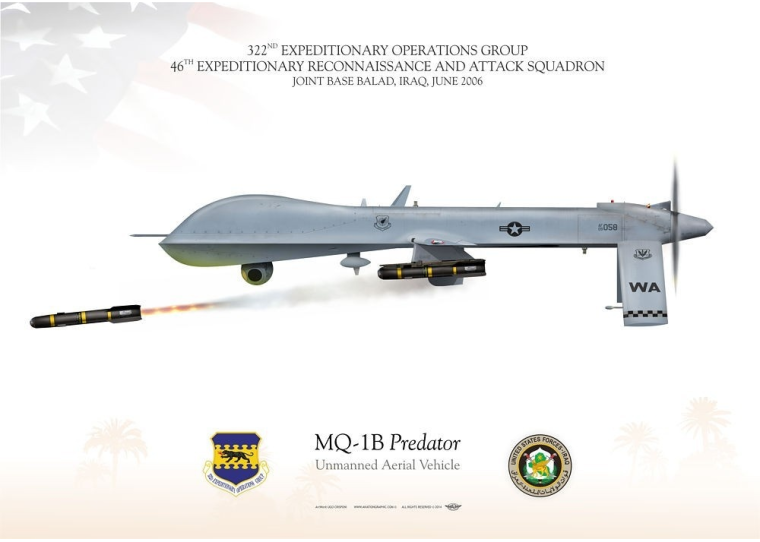MQ-1B "Predator" UAV USAF Iraq JP-1523
