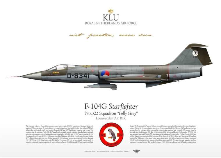 F-104G "Starfighter" D-8341 KLU LW-034