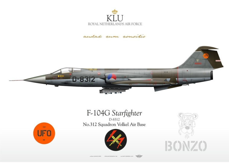 F-104G "Starfighter" D-8312 KLU LW-050
