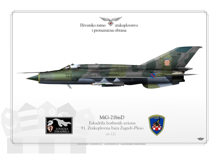 MiG-21bisD 122 Croatia JP-817