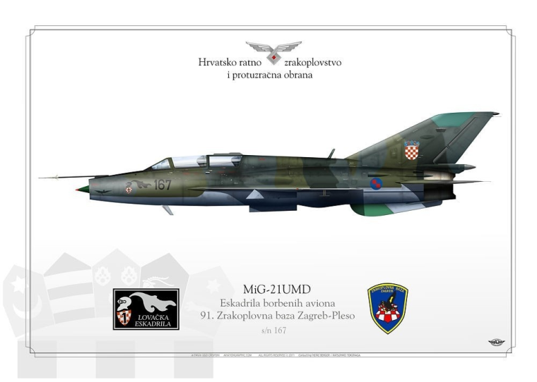 MiG-21UMD 167 Croatia JP-815