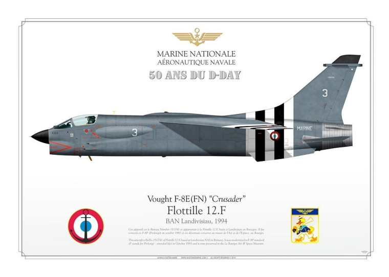 F-8E(FN) "Crusader” D-DAY  GM-05