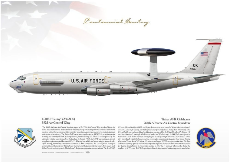 E 3b Sentry Awacs 964aacs Jp 1604 Aviationgraphic