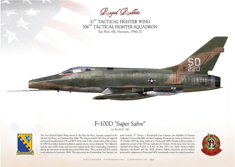F-100D "Super Sabre" 306 TFS MB-36