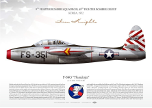 F-84G "Thunderjet" 9FBS "Iron KNights" Korea IK-145