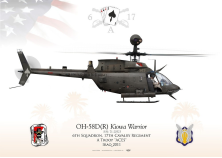 OH-58D "Kiowa Warrior" USARMY A Troops "Aces" JP-1193