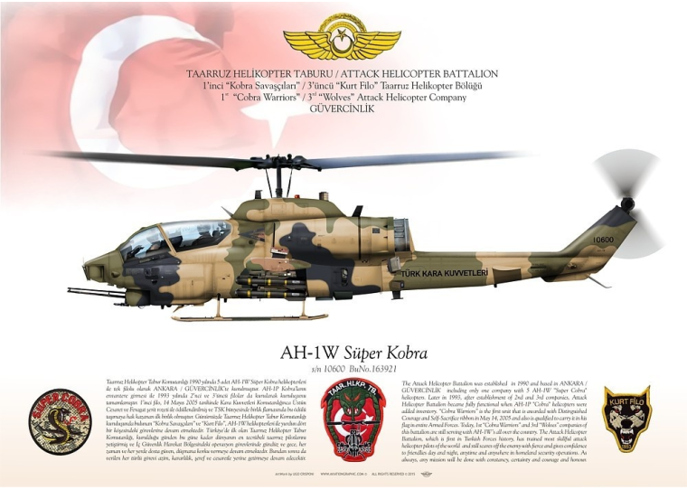 AH-1W "Süper Kobra" TÜRK KARA KUVVETLERI JP-1864B