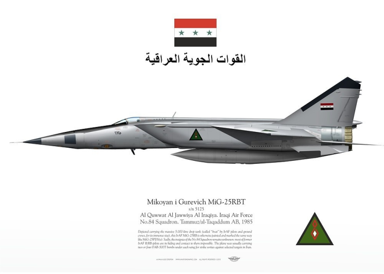 MiG-25RBT IrAF القوة الجوية العراقية  TC-84