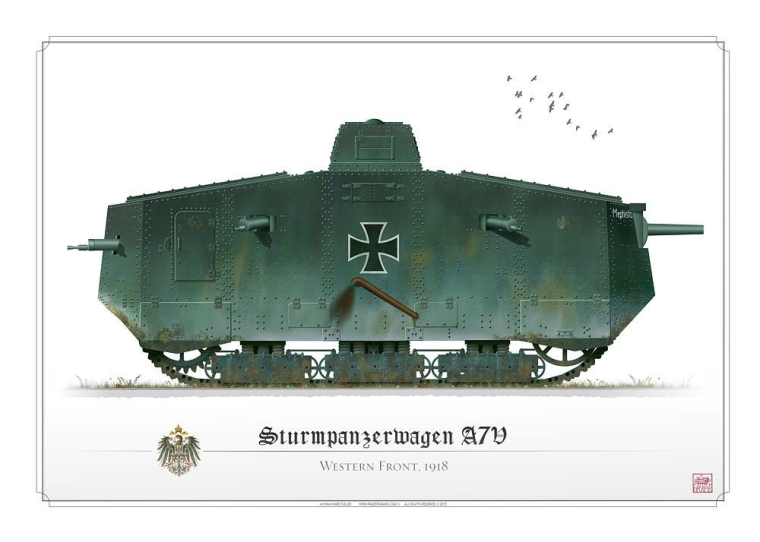 German A7V Tank MFU-14