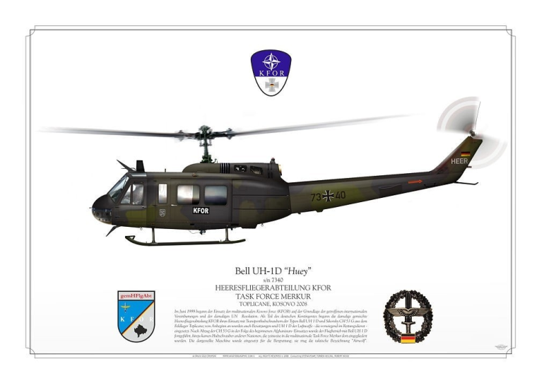 UH-1D "Huey" 73+40 KFOR JP-659