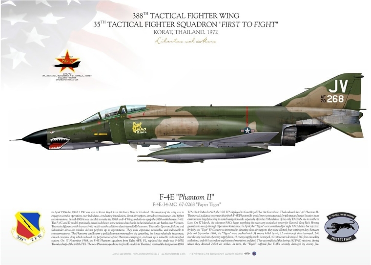 F-4E "Phantom II" 67-0268 "Paper Tiger" JP-1979
