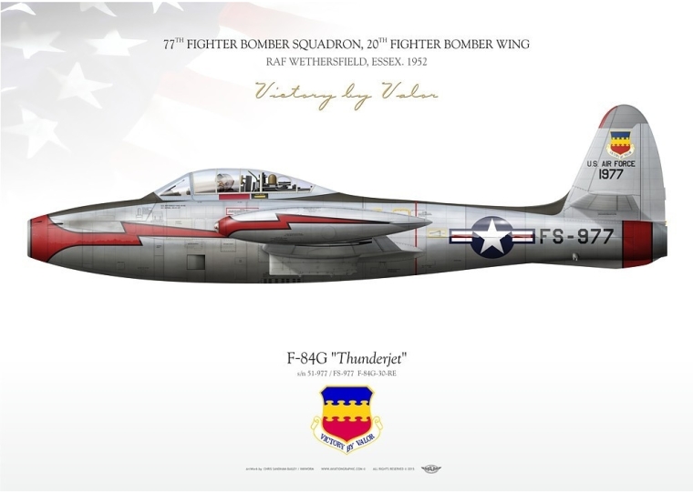 F-84G "Thunderjet" FS-977 77FBS IK-192