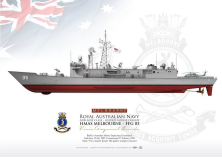 HMAS MELBOURNE (FFG 05) RAN JP-1954