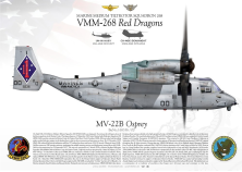 MV-22B "Osprey" VMM-268 "Red Dragons" JP-2160
