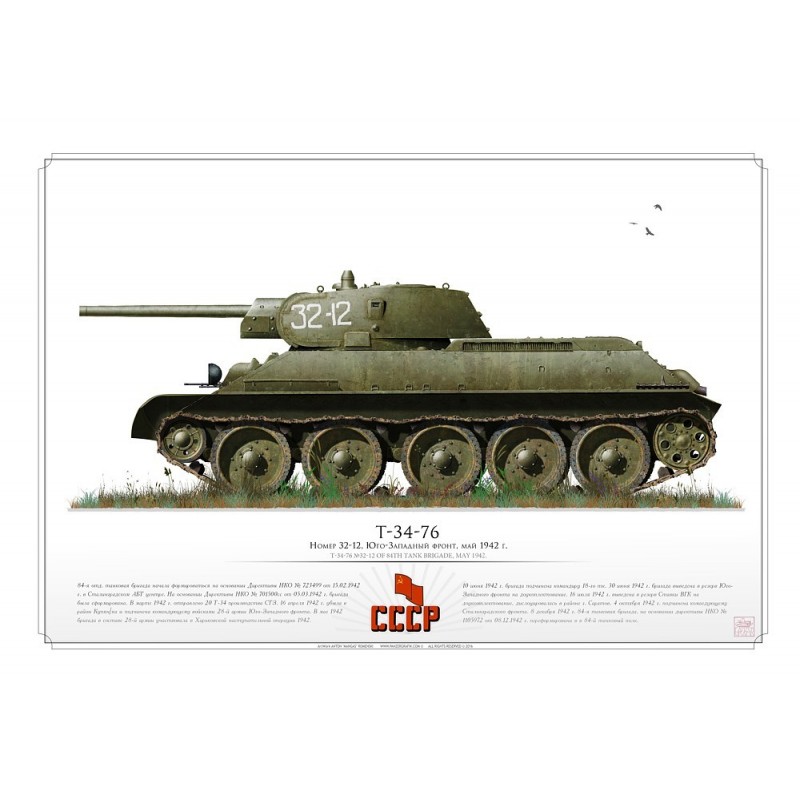 T-34-76 CCCP Red Army AR-25 - Aviationgraphic
