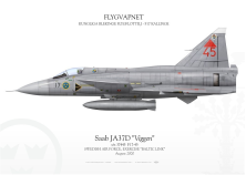 Saab JA37D "Viggen" F17-45  IK-220