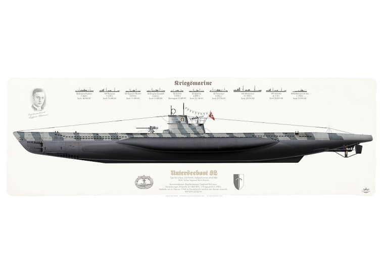 U-Boot U-82 Type VIIc Kriegsmarine JP-2225P