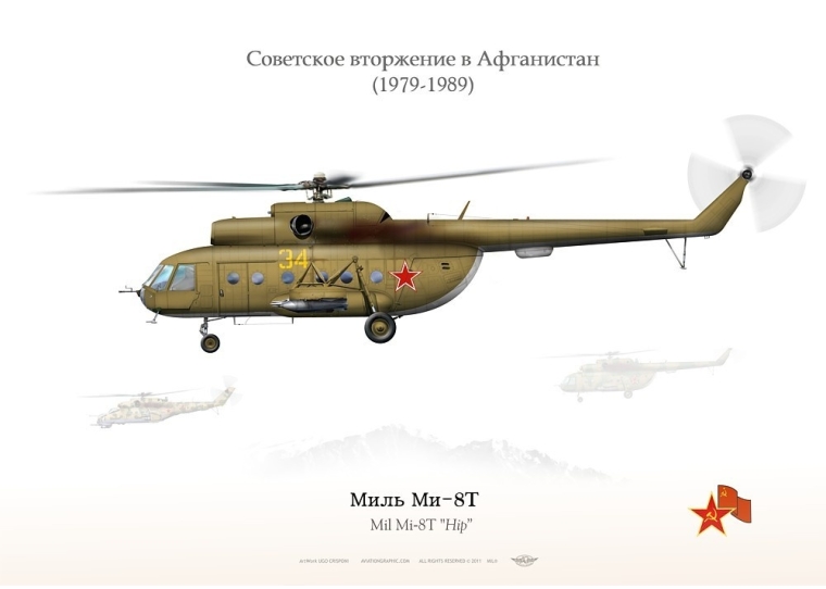 Mi-8T "Hip" "yellow 34" Afghanistan 1979-89 JP-782