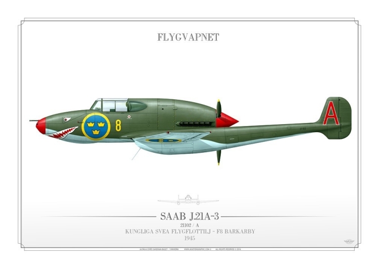 SAAB J.21A-3 F8 BARKARBY IK-237