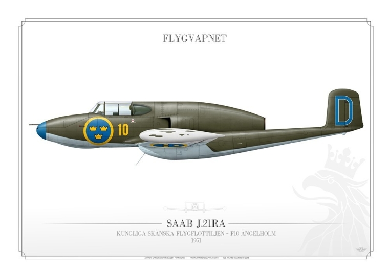 SAAB J.21RA F10 Ängelholm IK-239
