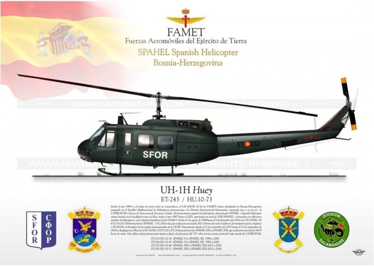 UH-1H "Huey" ET-243 SFOR JP-1203