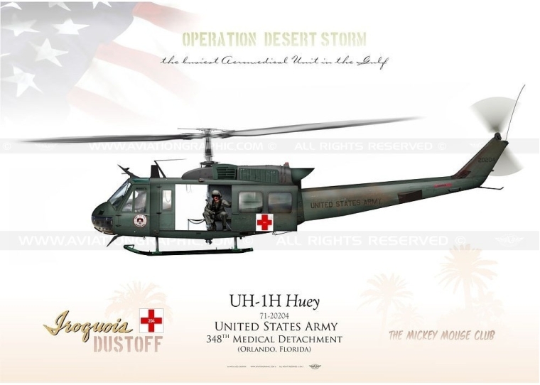 UH-1H "HUey" 348th Medical Detachment USARMY JP-1433