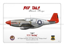 P-51C “Mustang” 3 "Daisy Mae" Red Tails GM-60