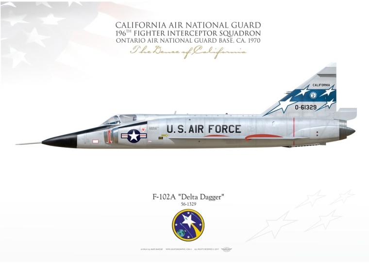 F-102A "Delta Dagger" California ANG MB-119