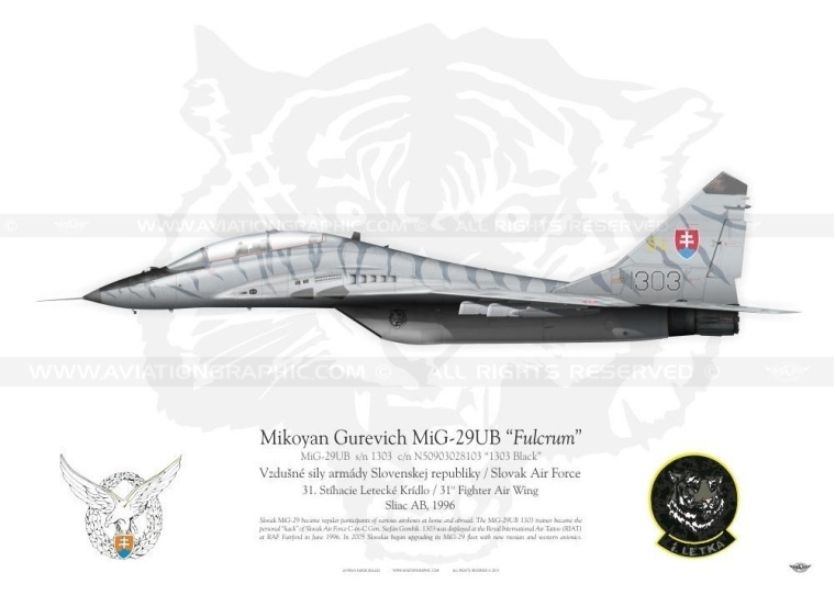 MiG-29UB "Fulcrum" Slovak Air Force KB-06