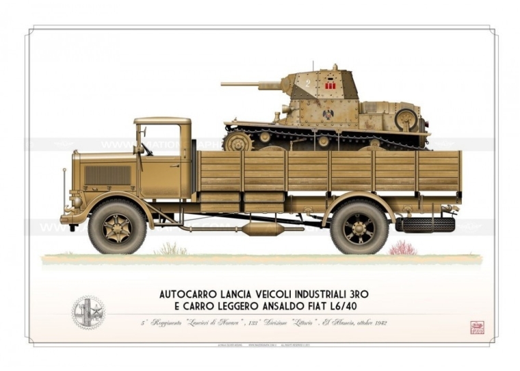 Lancia 3RO e L6/40 Regio Esercito OM-08