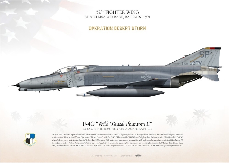 F-4G "Phantom II / Wild Weasel" 52FW LW-15