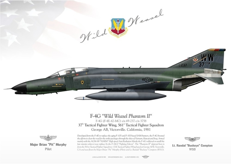 F-4G "Phantom II / Wild Weasel" 37TFW LW-03