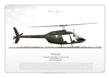 OH-58A "Kiowa"  USARMY A TROOP “Silver Spurs” Vietnam JP-951