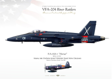F/A-18A+ VFA-204 "River Rattlers" JP-1098