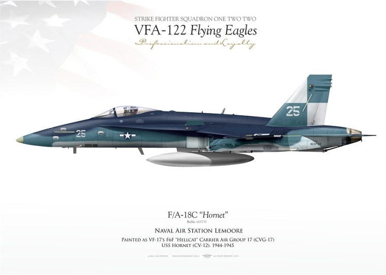 F/A-18C VFA-122 "Flying Eagles" JP-1102