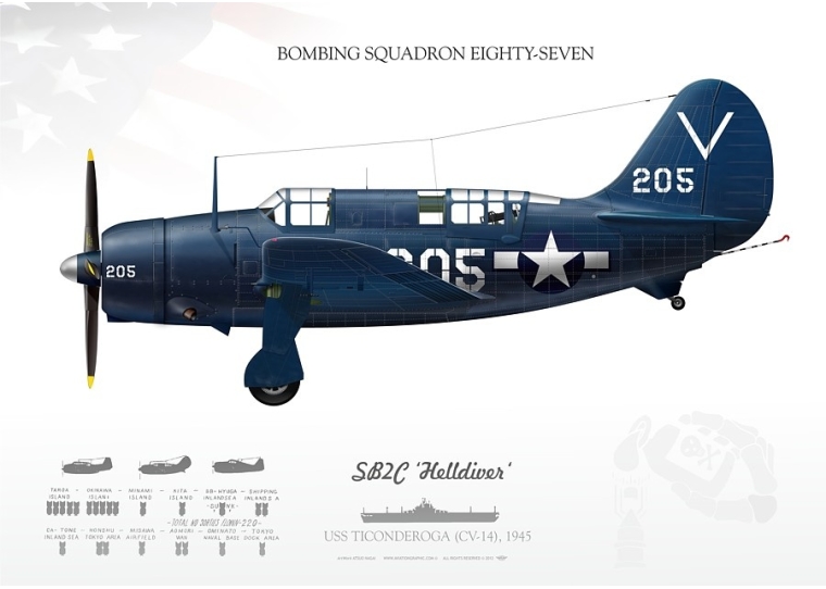 SB2C ‘Helldiver‘ VB-87 NA-16
