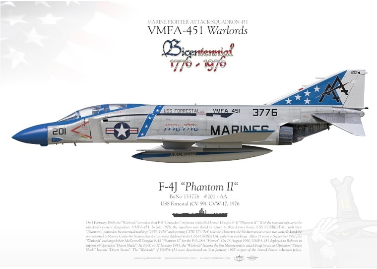 F-4J “Phantom II“ VMFA-451 MB-28