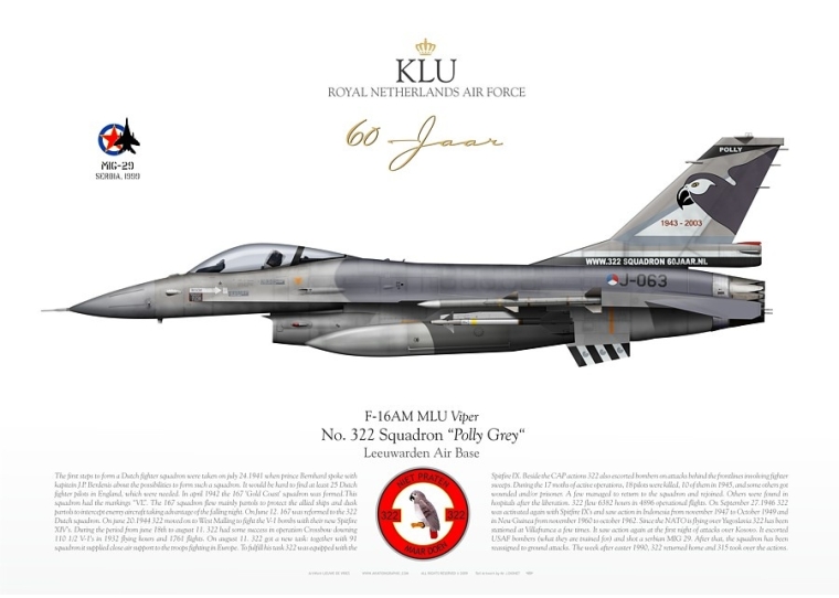 F-16AM "Viper" J-063 KLU LW-25