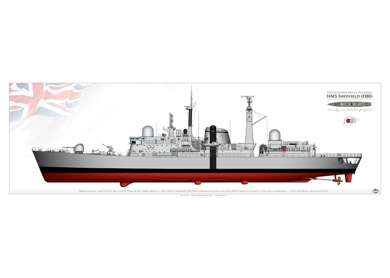 HMS Sheffield (D80) IZ-06P