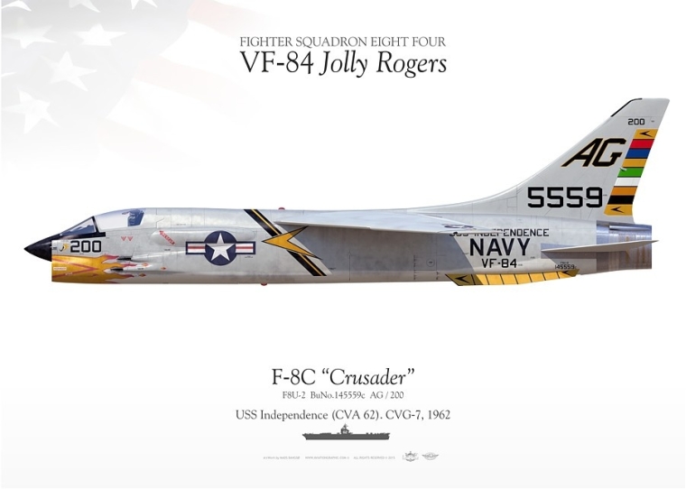  F-8C "Crusader" VF-84 MB-49