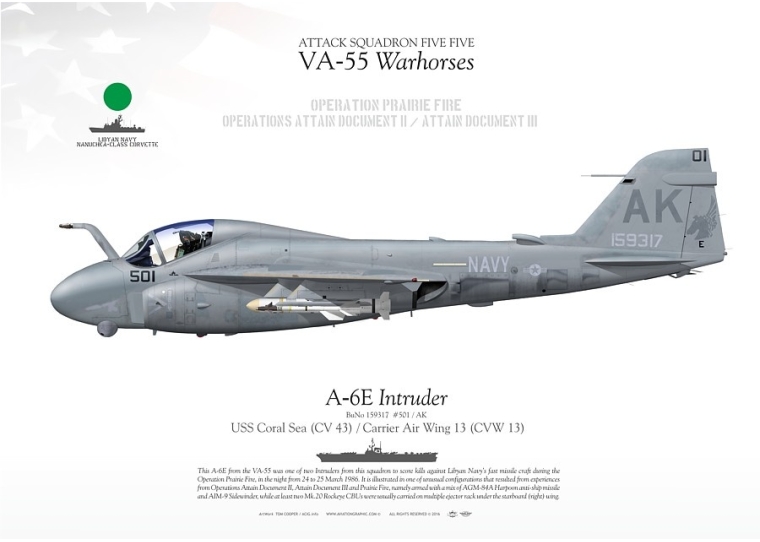 A-6E “Intruder“ VA-55 "Warhorses" TC-249