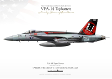 F/A-18E VFA-14 "Tophatters" JP-1045