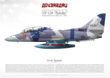 TA-4J "Skyhawk" 14 VF-126 "Bandits" JP-2268