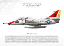 TA-4J “Skyhawk“ VT-22 "Golden Eagles" JP-2492