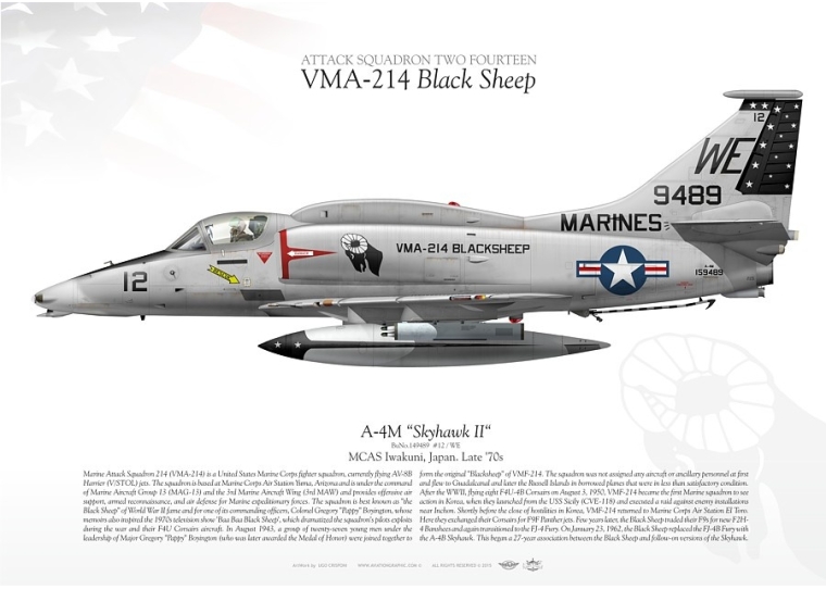 A-4M "Skyhawk II" VMA-214 "Black Sheep" JP-2031