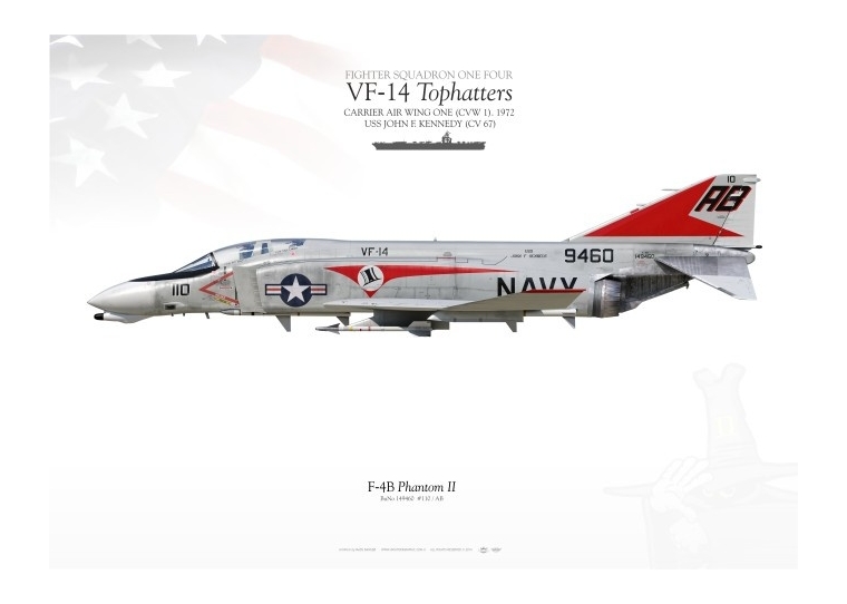 F-4B “Phantom II“ VF-14 "Tophatters" MB-56